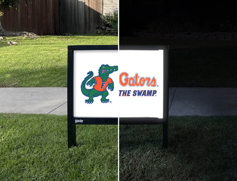Florida Albert Gators White Yardsy Sign