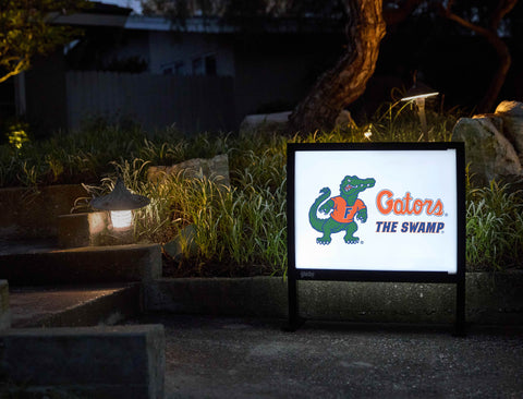 Florida Albert Gators White Yardsy Sign