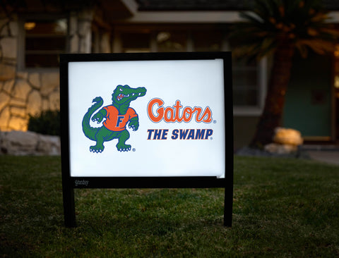 Florida Albert Gators White Yardsy Sign