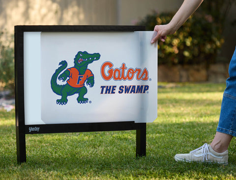 Florida Albert Gators White Yardsy Sign