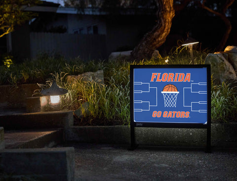Florida Basketball Yardsy Sign - Flat Feet