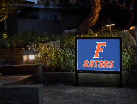 Florida F Gators Mark Blue Yardsy Sign - Flat Feet