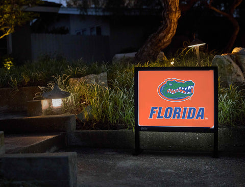 Florida Gator Mark Orange Yardsy Sign - Flat Feet