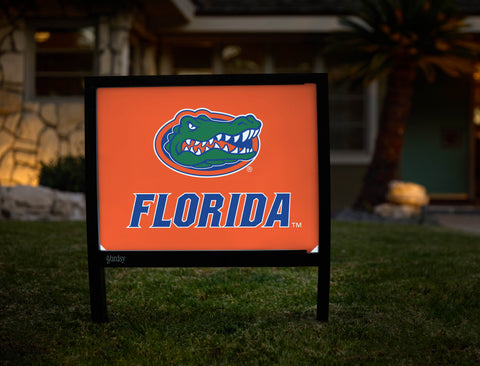 Florida Gator Mark Orange Yardsy Sign - Hero