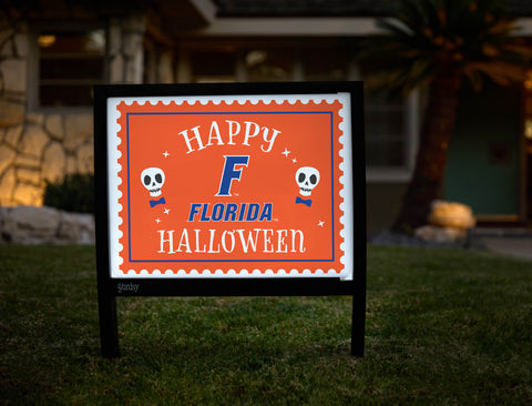Florida Happy Halloween Skulls Yardsy Sign - Hero