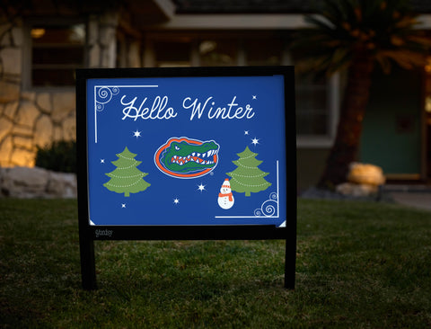 Florida Hello Winter Yardsy Sign - Hero