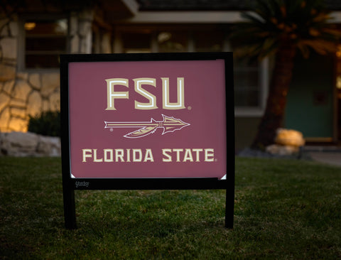 Florida State FSU Spear Garnet Yardsy Sign - Hero