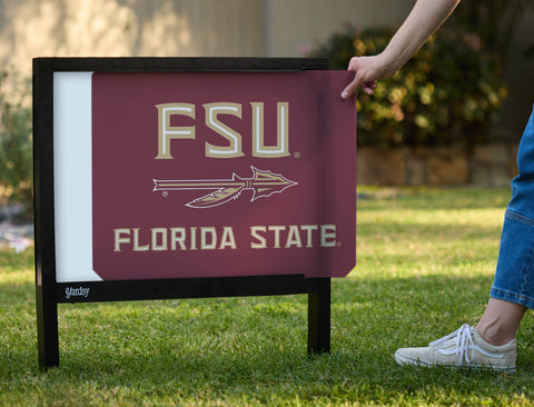 Florida State FSU Spear Garnet Yardsy Sign - Interchangeable