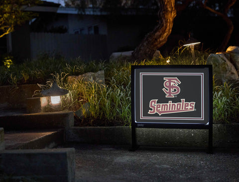 Florida State FS Seminoles Black Yardsy Sign - Flat Feet