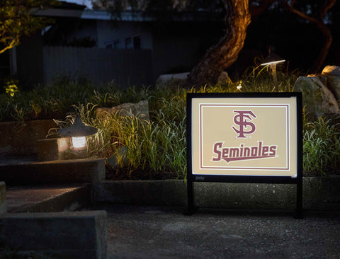 Florida State FS Seminoles Gold Yardsy Sign - Flat Feet