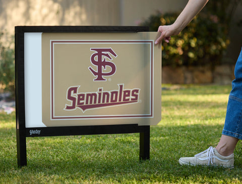 Florida State FS Seminoles Gold Yardsy Sign - Interchangeable