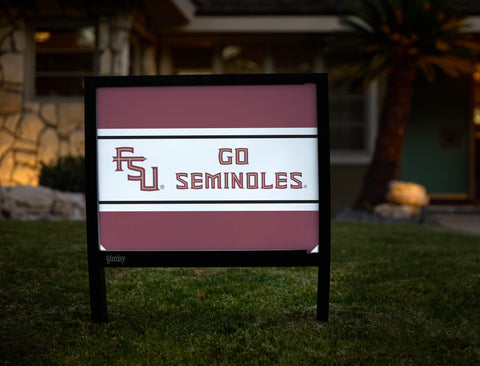 Florida State Go Seminoles Garnet Yardsy Sign - Hero