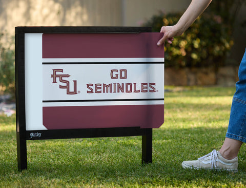 Florida State Go Seminoles Garnet Yardsy Sign - Interchangeable