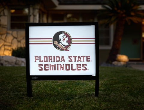 Florida State Seminoles White Yardsy Sign - Hero
