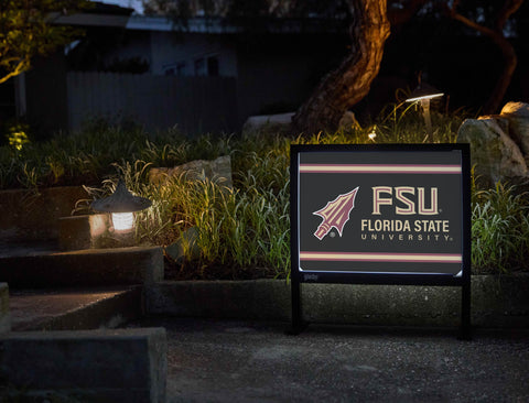 Florida State Spear FSU Black Yardsy Sign - Flat Feet