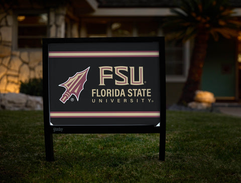 Florida State Spear FSU Black Yardsy Sign - Hero