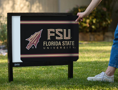 Florida State Spear FSU Black Yardsy Sign - Interchangeable