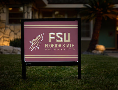 Florida State Spear FSU Garnet Yardsy Sign - Hero