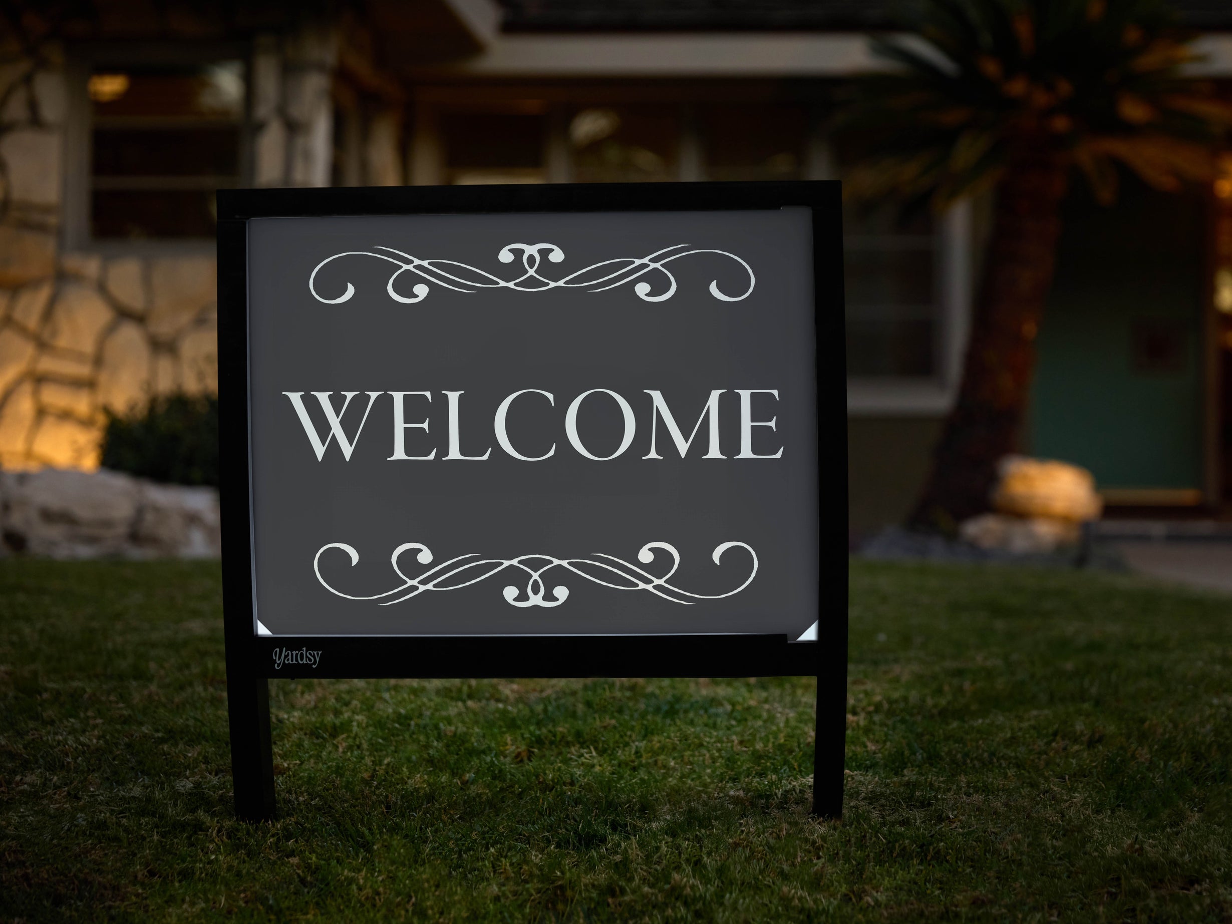 Welcome Yard Signs That Light Up at Night - Everyday or Custom | Yardsy