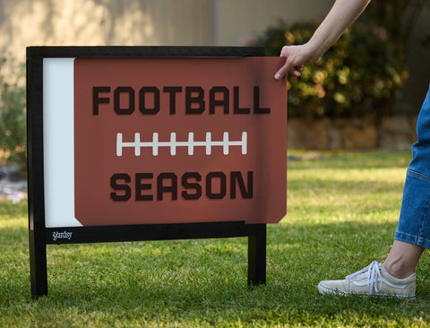Football Season Yardsy Sign - Interchangeable