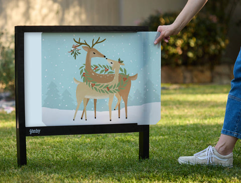 Forest Deer Yardsy Sign - Interchangeable