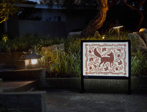 Forest Fox Yardsy Sign - Flat Feet