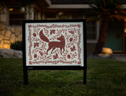 Forest Fox Yardsy Sign - Hero