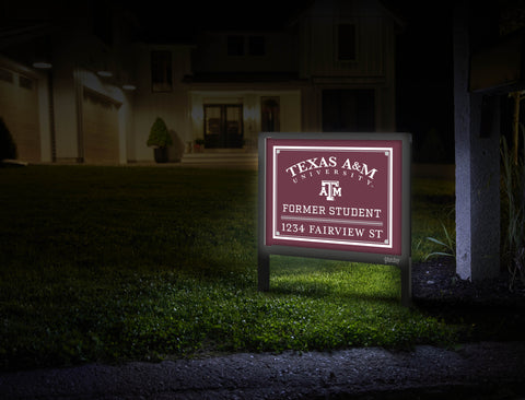 Former Student Texas A&M Custom Yardsy Sign