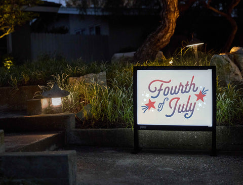 Fourth Of July Yardsy Sign - Flat Feet