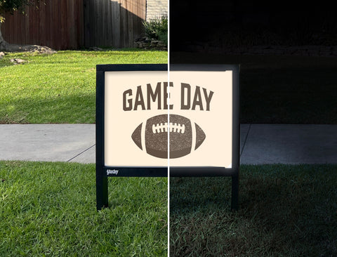 Game Day Yardsy Sign - Day Night
