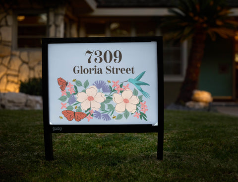 Garden Life Address Custom Yardsy Sign - Hero