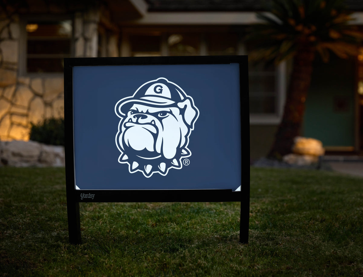 Georgetown Bulldog Mascot Yardsy Sign