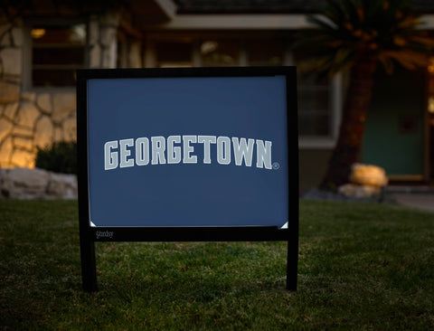 Georgetown Wordmark Blue Yardsy Sign - Hero