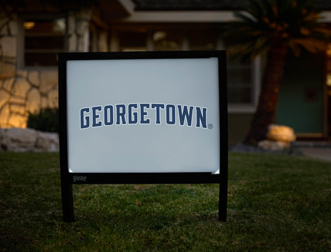Georgetown Wordmark Gray Yardsy Sign - Hero