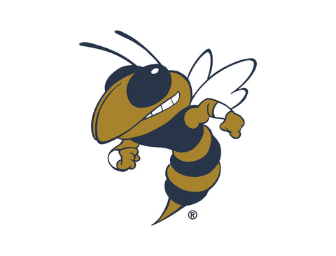 Georgia Tech Buzz Mascot White Yardsy Sign