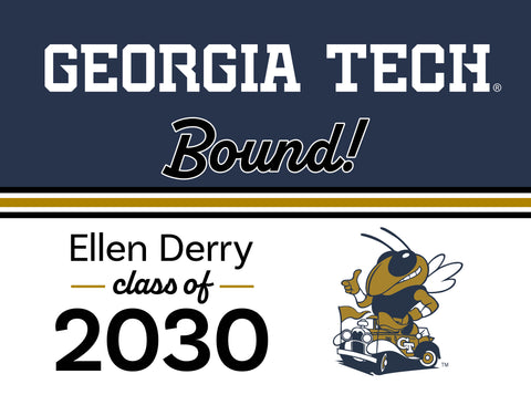 Georgia Tech College Bound Custom Yardsy Sign
