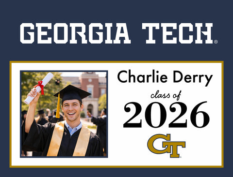 Georgia Tech Graduate Custom Yardsy Sign