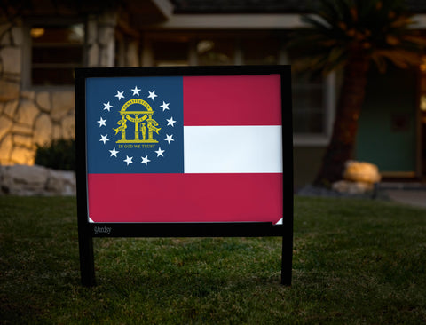 Georgia State Flag Yardsy Sign - Hero