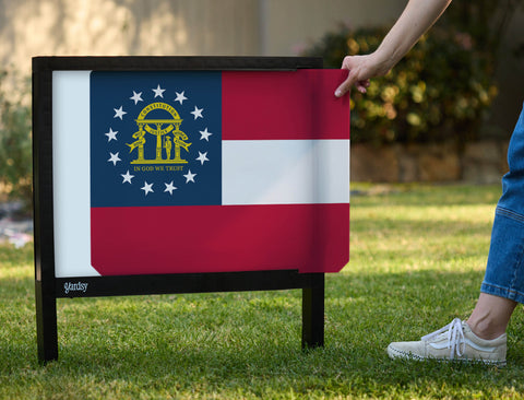 Georgia State Flag Yardsy Sign - Interchangeable