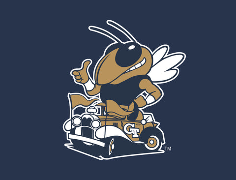Georgia Tech Buzz Mascot Navy Yardsy Sign