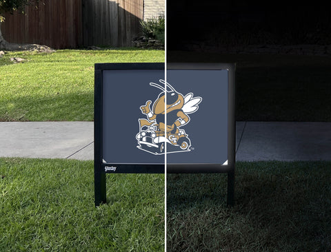 Georgia Tech Buzz Mascot Navy Yardsy Sign