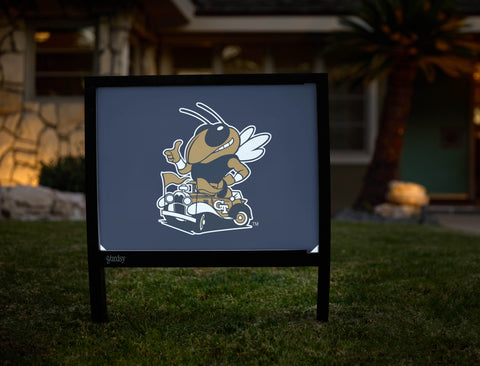 Georgia Tech Buzz Mascot Navy Yardsy Sign