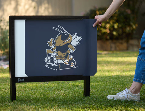 Georgia Tech Buzz Mascot Navy Yardsy Sign