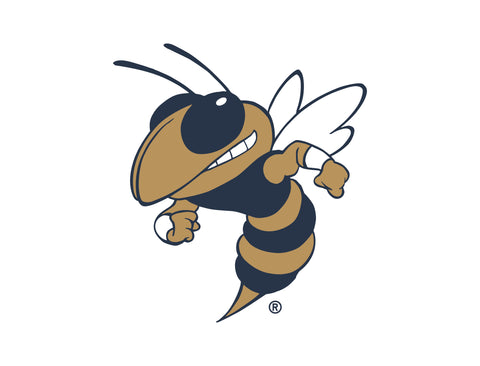Georgia Tech Buzz Mascot White Yardsy Sign