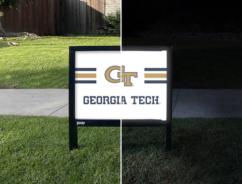Georgia Tech GT Stripes White Yardsy Sign