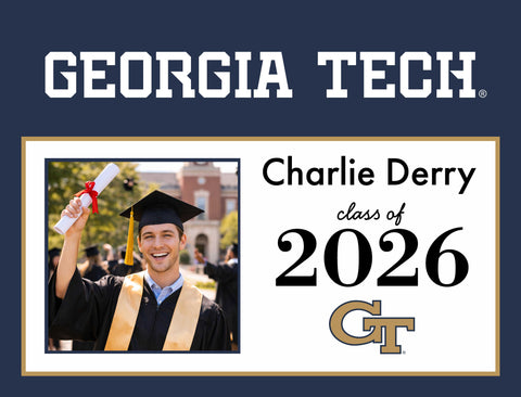 Georgia Tech Graduate Custom Yardsy Sign