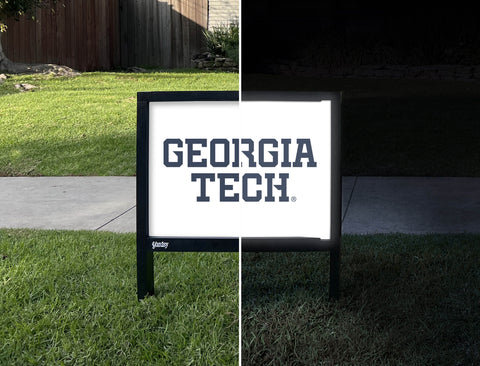 Georgia Tech Wordmark White Yardsy Sign