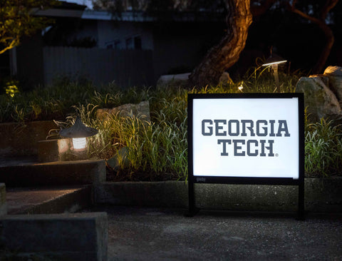 Georgia Tech Wordmark White Yardsy Sign