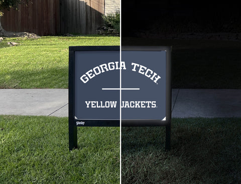 Georgia Tech Yellow Jackets Navy Blue Yardsy Sign