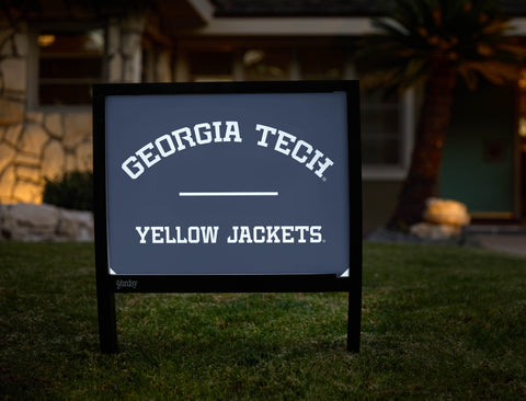 Georgia Tech Yellow Jackets Navy Blue Yardsy Sign